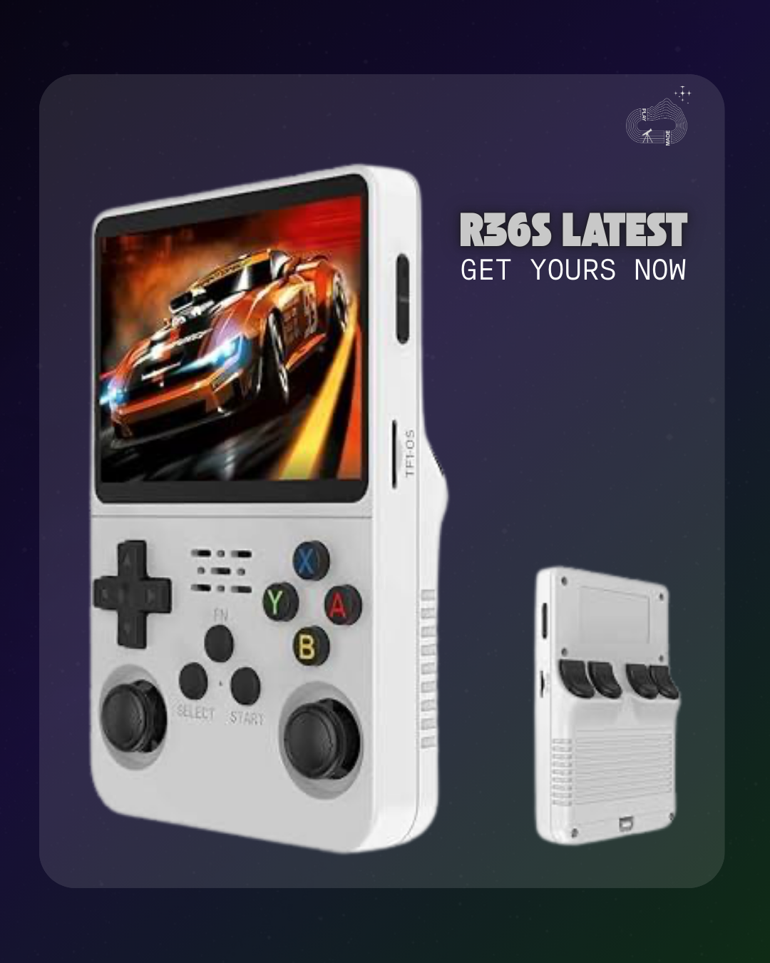 Retro Gaming Console - White Flo