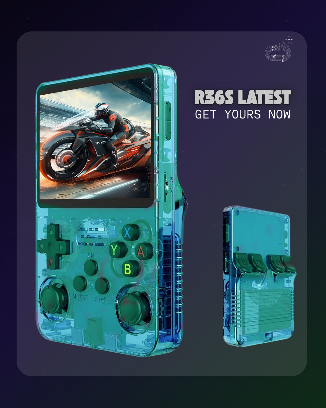 Retro Gaming Console - Green Acid