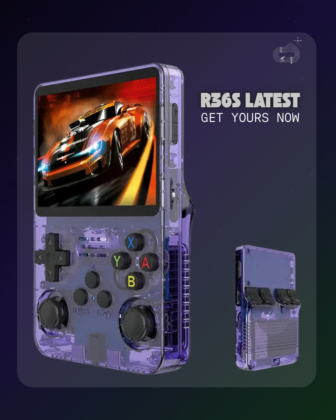 Retro Gaming Console - Purple Percs