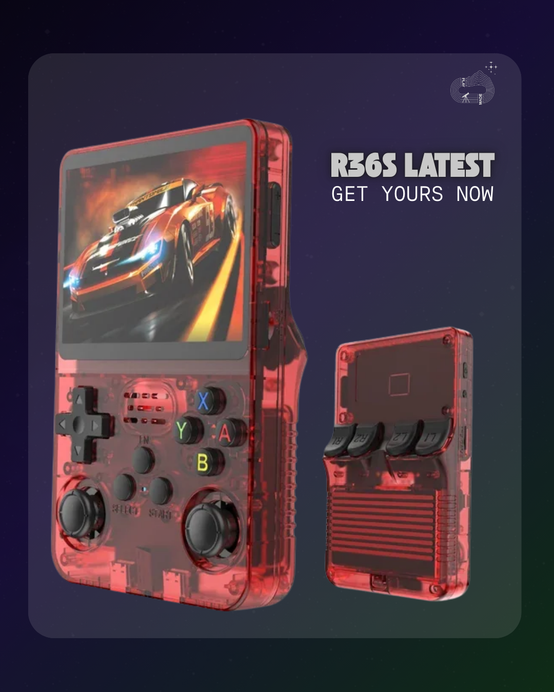 Retro Gaming Console - Red Roses